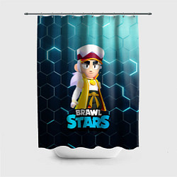Шторка для ванной FANG BRAWL STARS 3D ПЛИТЫ
