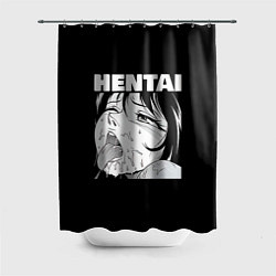 Шторка для душа HENTAI девочка ahegao, цвет: 3D-принт