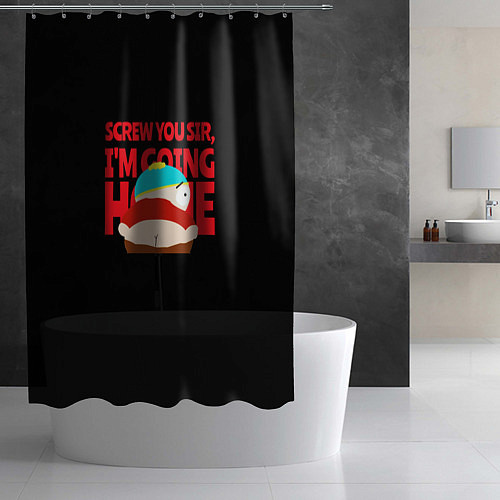 Шторка для ванной Южный парк Эрик Картман South Park / 3D-принт – фото 2