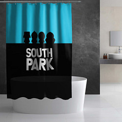 Шторка для душа Южный парк персонажи South Park, цвет: 3D-принт — фото 2