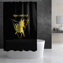 Шторка для душа Team Instinct - Pokemon GO, цвет: 3D-принт — фото 2