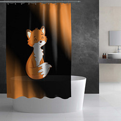 Шторка для душа FOX - Градиент, цвет: 3D-принт — фото 2