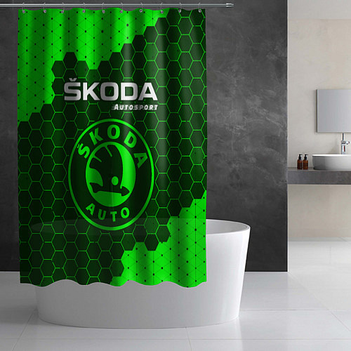 Шторка для ванной SKODA Autosport - Графика / 3D-принт – фото 2