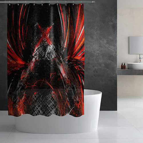 Шторка для ванной Синдзи в роботе Евангелион ГЛИЧ / 3D-принт – фото 2