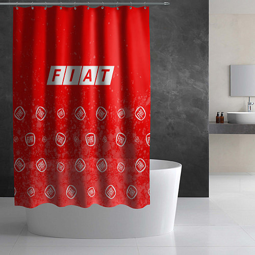 Шторка для ванной FIAT Краски / 3D-принт – фото 2