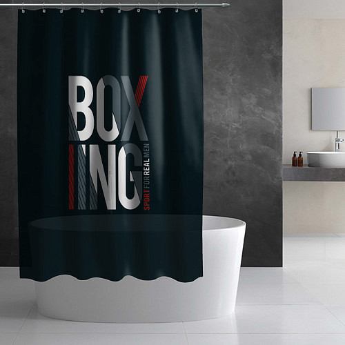 Шторка для ванной Бокс - Boxing / 3D-принт – фото 2