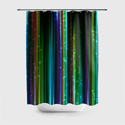 Шторка для душа Свет неоновой радуги, цвет: 3D-принт