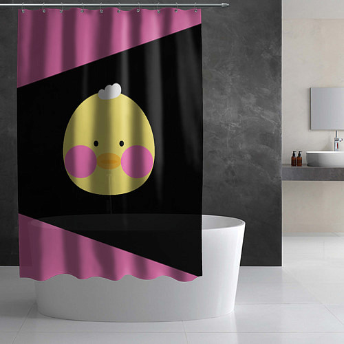 Шторка для ванной ЛАЛАФАНФАН Графика / 3D-принт – фото 2