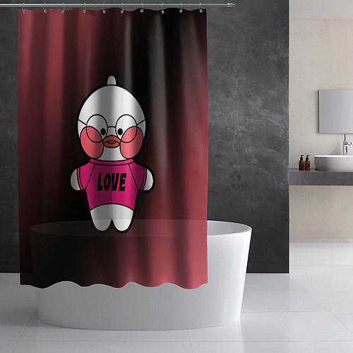 Шторка для ванной LALAFANFAN - LOVE / 3D-принт – фото 2