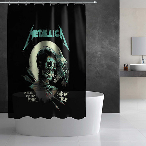 Шторка для ванной Metallica - Sad But True / 3D-принт – фото 2