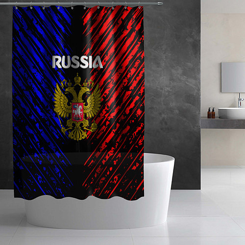 Шторка для ванной Russia Герб Патриот / 3D-принт – фото 2
