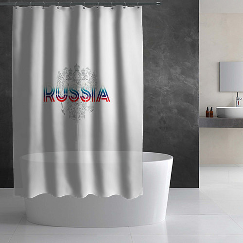 Шторка для ванной Russia Sport Team / 3D-принт – фото 2