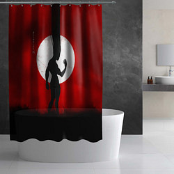 Шторка для душа Hunter x Hunter Гон волосы в небо, цвет: 3D-принт — фото 2