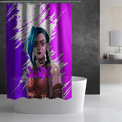 Шторка для душа Arcane ДЖИНКС League Of Legends, цвет: 3D-принт — фото 2