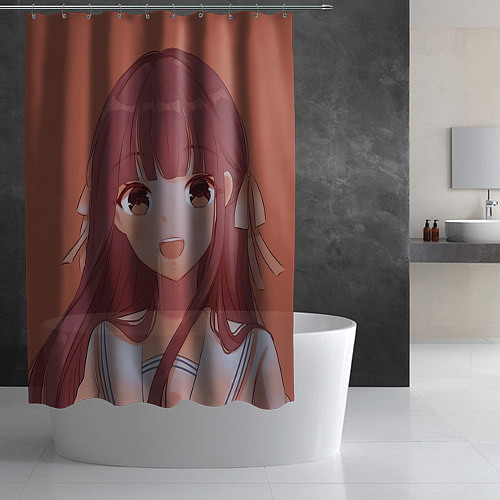 Шторка для ванной Радостная Тору / 3D-принт – фото 2