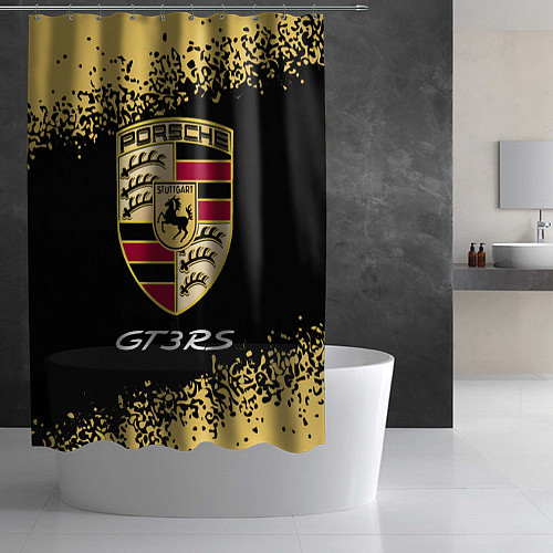 Шторка для ванной PORSCHE GT3 RS Краска / 3D-принт – фото 2