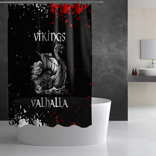 Шторка для ванной Викинги: Вальхалла Vikings: Valhalla / 3D-принт – фото 2