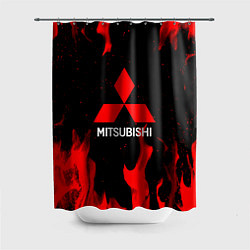 Шторка для душа Mitsubishi Red Fire, цвет: 3D-принт