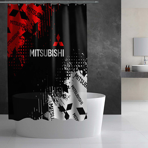 Шторка для ванной Mitsubishi Sport Pattern / 3D-принт – фото 2