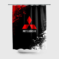 Шторка для душа Mitsubishi брызги красок, цвет: 3D-принт