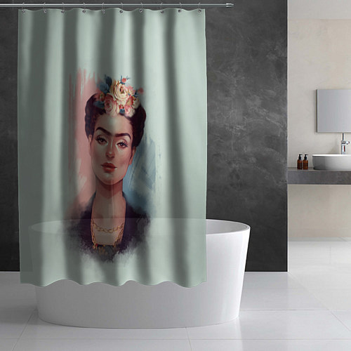Шторка для ванной Фрида Кало де Ривера / 3D-принт – фото 2