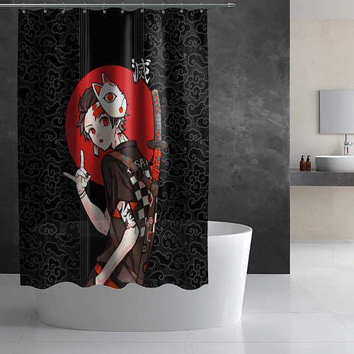 Шторка для ванной Kisatsutai: корпус бойни демонов / 3D-принт – фото 2