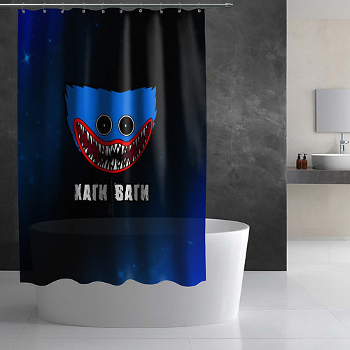 Шторка для ванной ХАГИ ВАГИ Космический / 3D-принт – фото 2