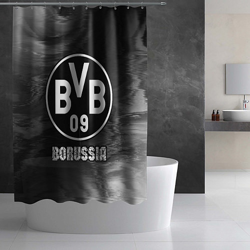 Шторка для ванной БОРУССИЯ Borussia Art / 3D-принт – фото 2