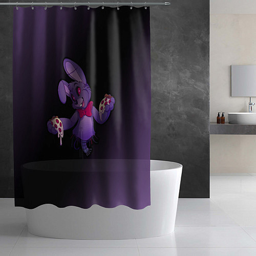 Шторка для ванной FNAF - БОННИ / 3D-принт – фото 2