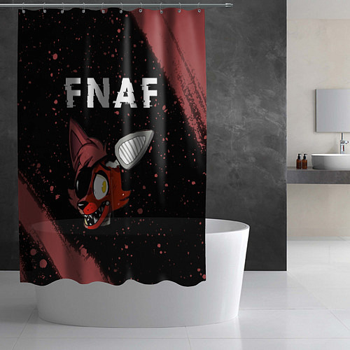 Шторка для ванной FIVE NIGHTS AT FREDDYS - ФОКСИ Краска / 3D-принт – фото 2