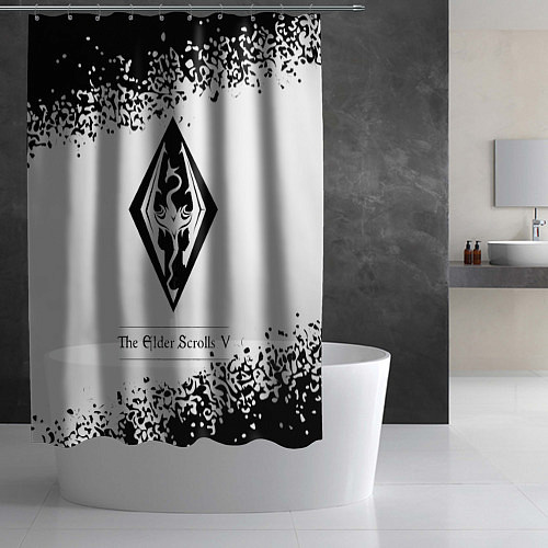 Шторка для ванной TESV: SKYRIM - Арт / 3D-принт – фото 2