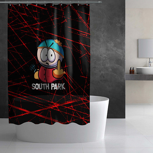 Шторка для ванной Мультфильм Южный парк Эрик South Park / 3D-принт – фото 2