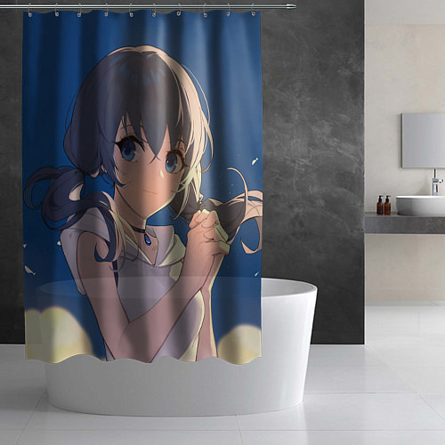 Шторка для ванной Милая Хина / 3D-принт – фото 2