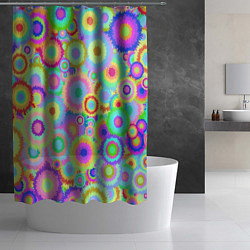 Шторка для душа Disco-Tie-Dye, цвет: 3D-принт — фото 2