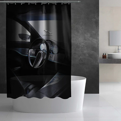 Шторка для ванной Jaguar Salon Prestige! / 3D-принт – фото 2