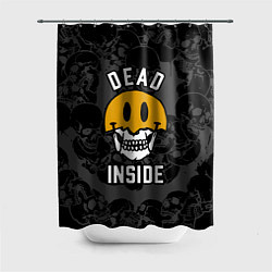 Шторка для душа Dead inside - мертвый внутри, цвет: 3D-принт