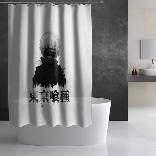 Шторка для ванной True ghoul Dead Inside / 3D-принт – фото 2