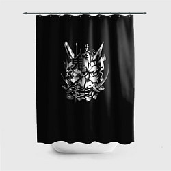Шторка для душа Серебряный Демон, цвет: 3D-принт