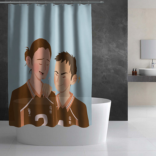 Шторка для ванной Асахи и Даичи / 3D-принт – фото 2