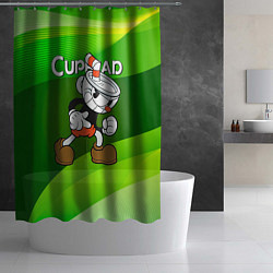 Шторка для душа Хитрая чашечка cuphead, цвет: 3D-принт — фото 2
