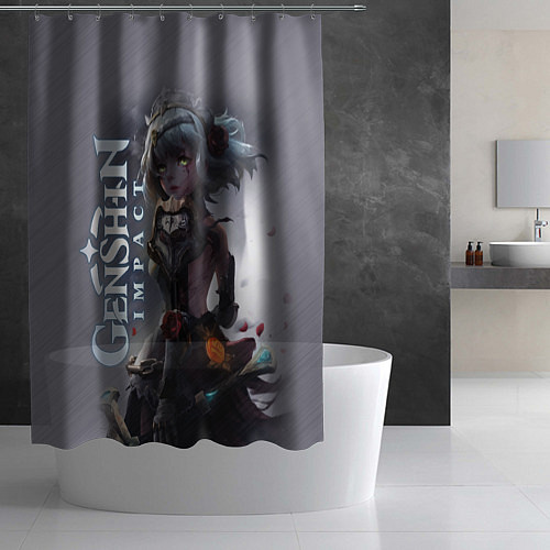 Шторка для ванной Геншин Шень хэ / 3D-принт – фото 2