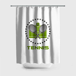 Шторка для душа TENNIS Теннис, цвет: 3D-принт