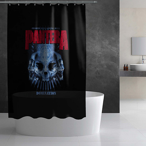 Шторка для ванной Pantera Domination / 3D-принт – фото 2