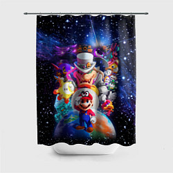 Шторка для душа Super Mario Odyssey Space Video game, цвет: 3D-принт