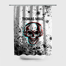 Шторка для душа Thomas Mraz - ЧЕРЕП - Краска, цвет: 3D-принт