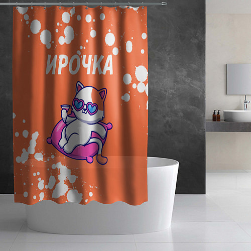 Шторка для ванной Ирочка КОШЕЧКА Краска / 3D-принт – фото 2