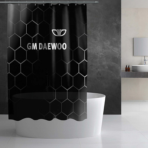 Шторка для ванной DAEWOO Соты / 3D-принт – фото 2