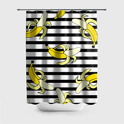 Шторка для душа Banana pattern Summer, цвет: 3D-принт