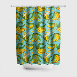 Шторка для душа Banana pattern Summer Fashion 2022, цвет: 3D-принт