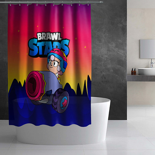 Шторка для ванной Bonnie Бонни Brawl Stars / 3D-принт – фото 2